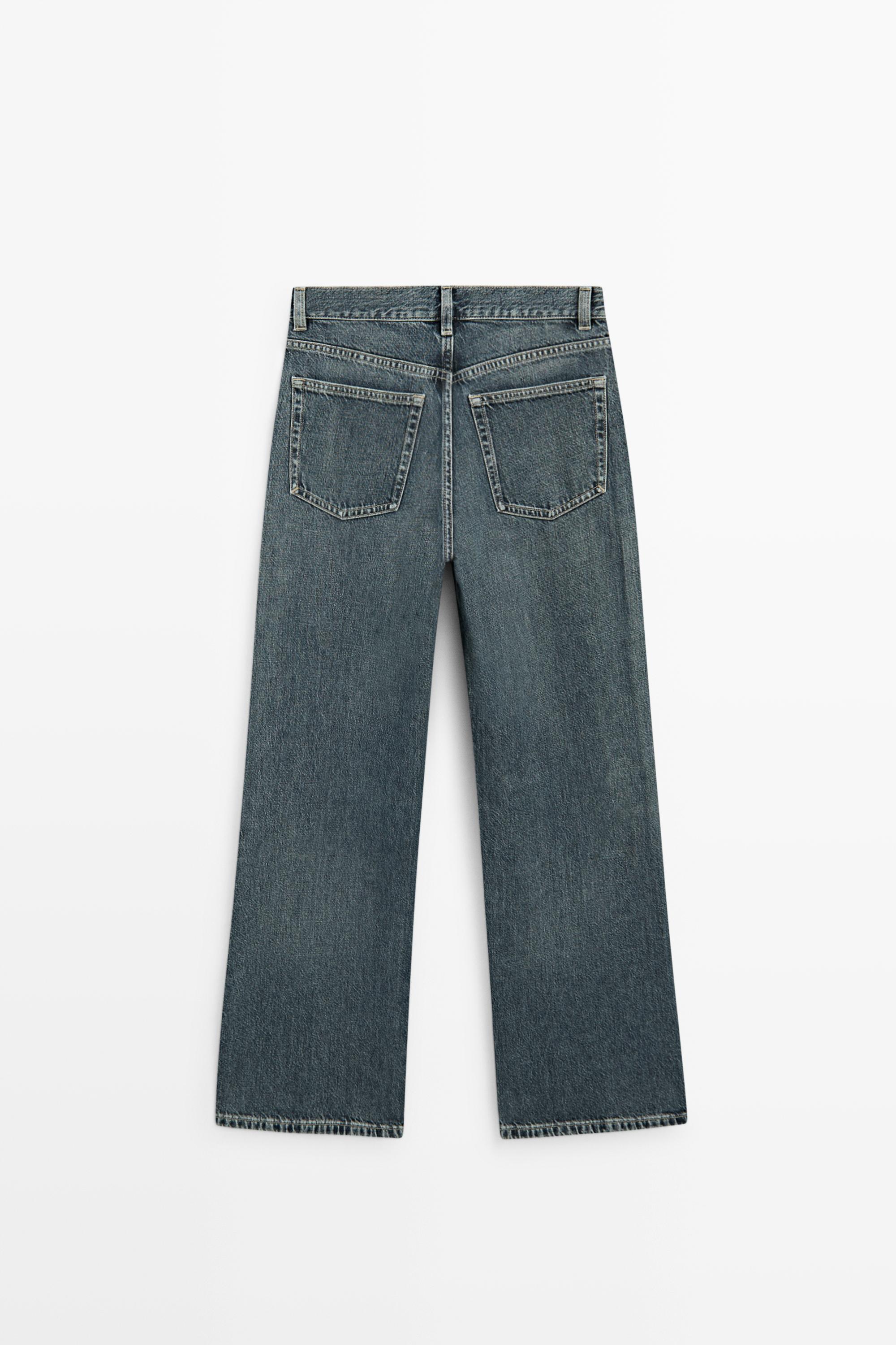 High-waist wide-leg jeans